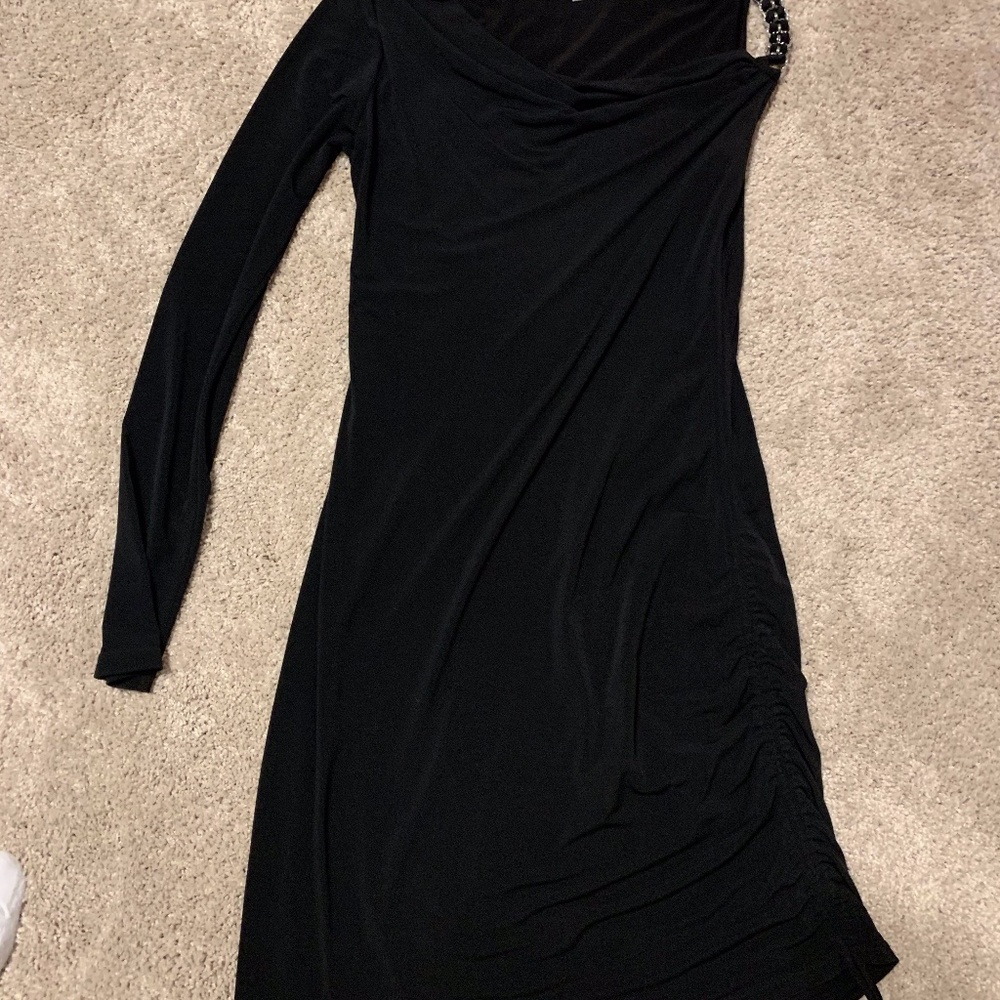 Cache one-shoulder dress